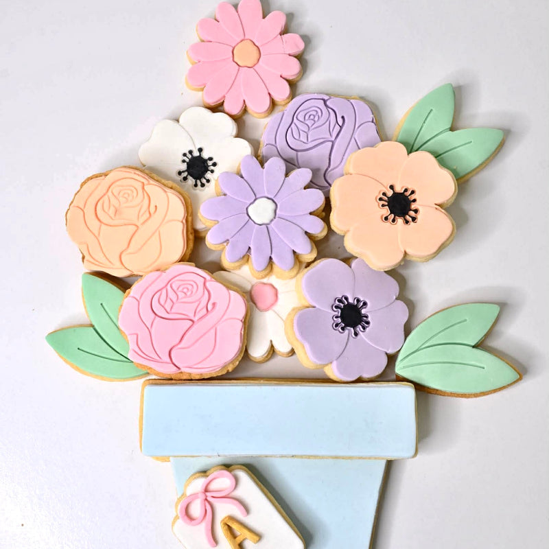 Fondant Floral Cookies