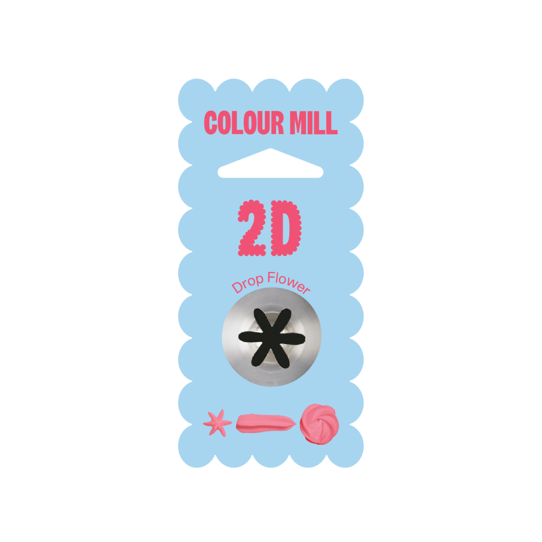 Colour Mill Piping Tip 2D Drop Flower Medium