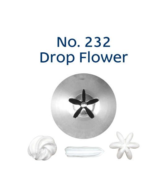 Loyal Piping Tip 232 DROP FLOWER STANDARD S/S