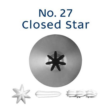 Loyal Piping Tip 27 CLOSED STAR STANDARD S/S