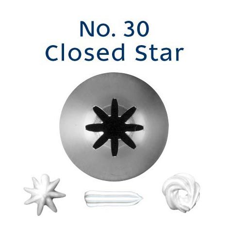 Loyal Piping Tip 30 CLOSED STAR STANDARD S/S