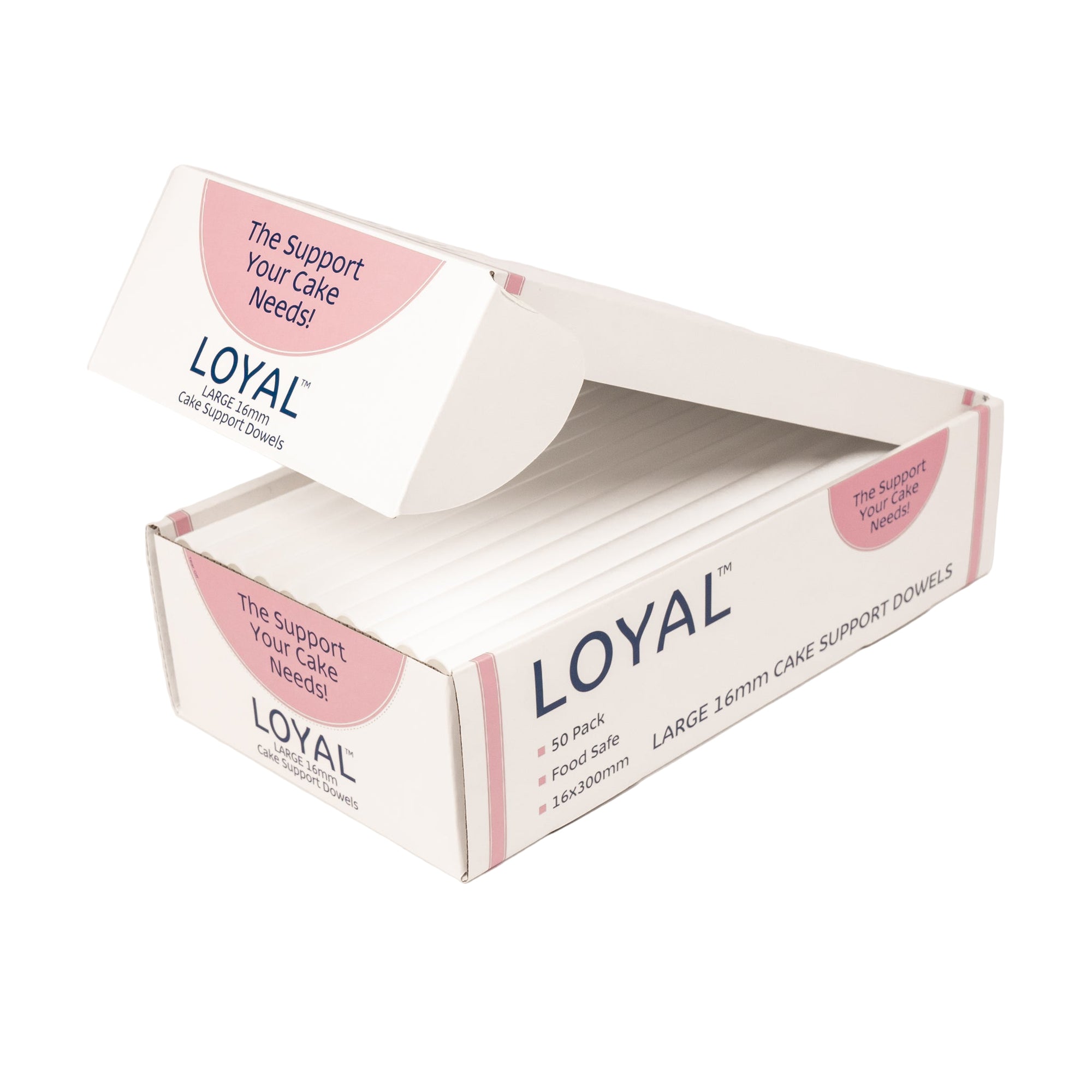 CAKE DOWELS HEAVY DUTY LARGE 16mm 50pce