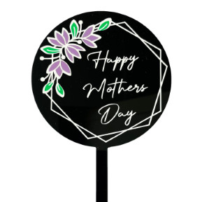MOTHERS DAY ACRYLIC ROUND TOPPER 6 - Cake Decorating Central