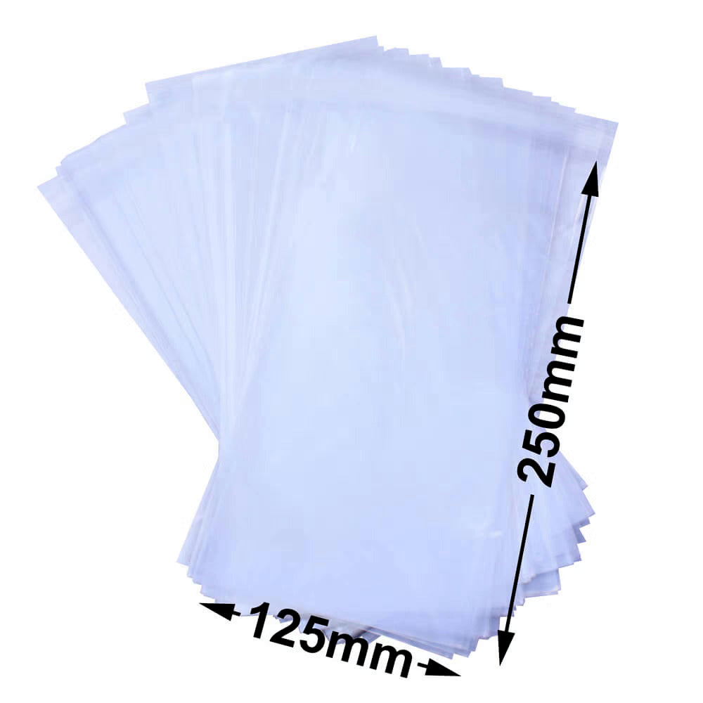 RESEALABLE BAGS 125MM X 250MM - 100 PACK