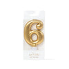 CANDLE GOLD - NUMBER 6 - Cake Decorating Central