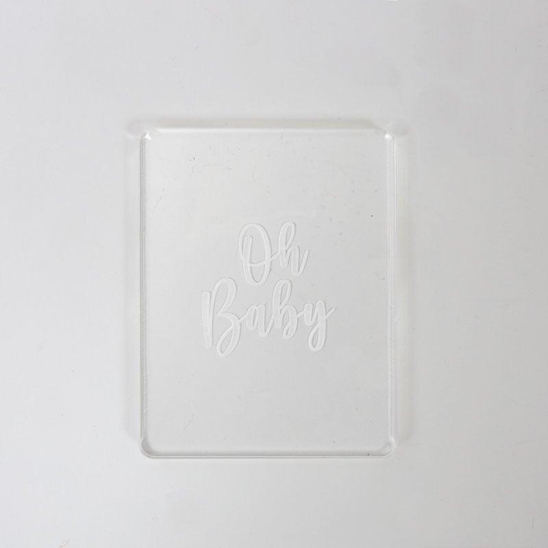 COO KIE Debosser Stamp - OH BABY - Cake Decorating Central