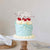 EIGHTEEN SILVER + OPAQUE Layered Cake Topper
