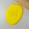 ALL YOU NEED IS LOVE 60MM COOKIE EMBOSSER - Cake Decorating Central