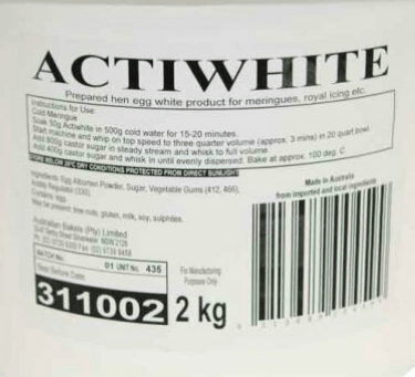 ACTIWHITE EGG WHITE POWDER 250G - Cake Decorating Central