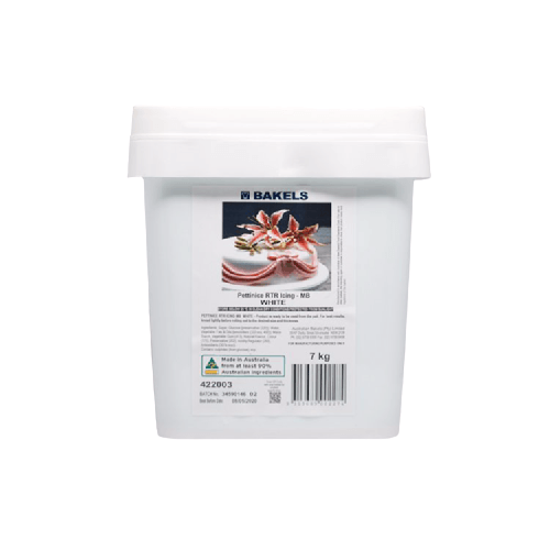 BAKELS WHITE RTR fondant icing 7kg - Cake Decorating Central