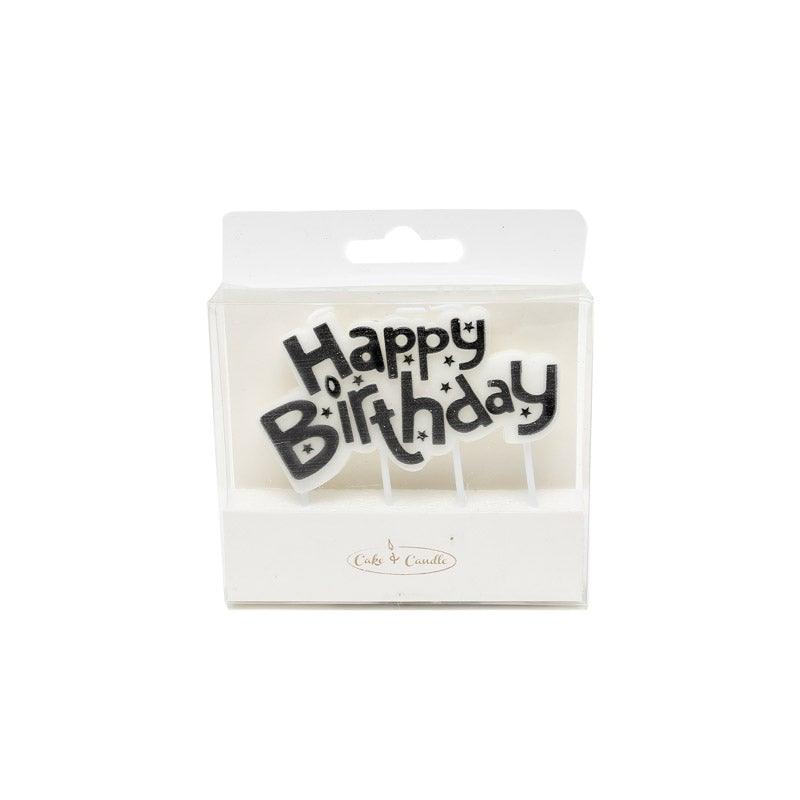 Candle Happy Birthday BLACK - Cake Decorating Central