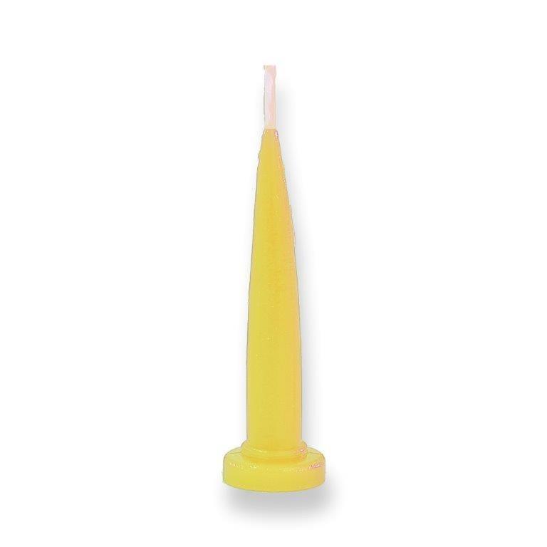 Bullet Candle Lemon Yellow (each) - Cake Decorating Central