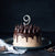 Number 9 SILVER Metal Cake Topper