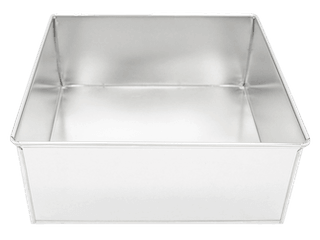 SQUARE 4in 10cm x 3in high Cake Tin Cake Decorating Central