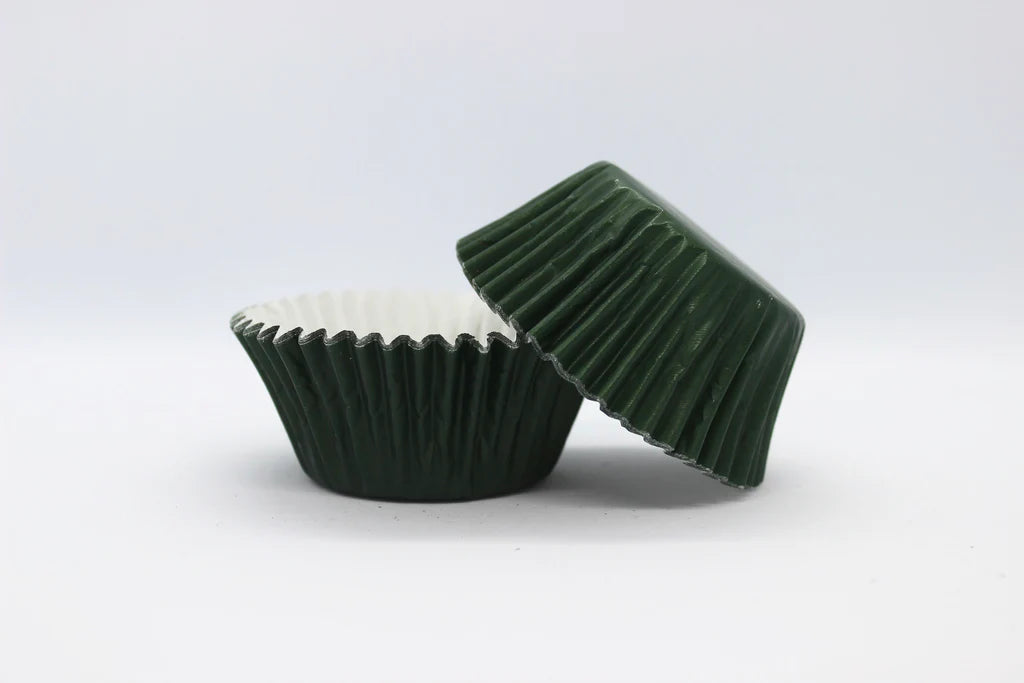 Green mini deals cupcake liners