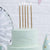 Candles GOLD 12cm pack 12 - Cake Decorating Central