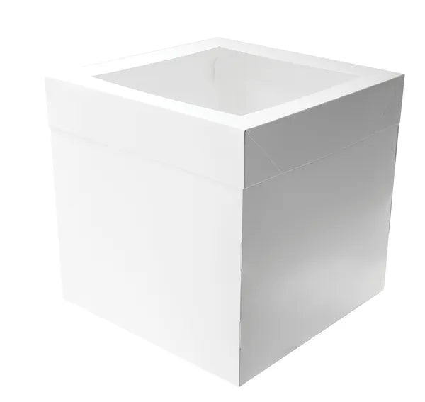 Mondo White Window Cake Box 14inch x 12inch Tall