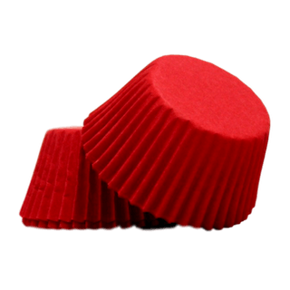 200 Pcs Red Foil Cupcake Liners - Standard Baking Cups For Muffins & Treats