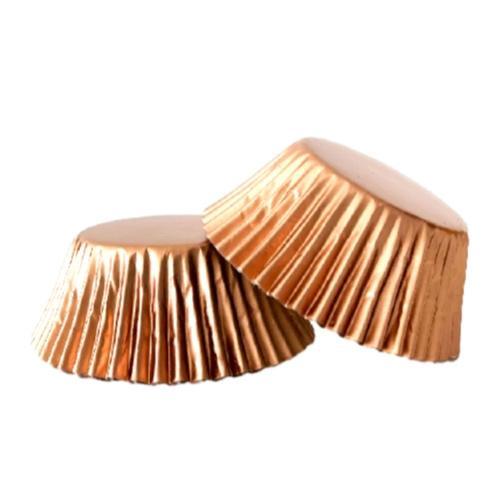 ROSE GOLD Foil Cupcake Papers 500pk - Cake Decorating Central