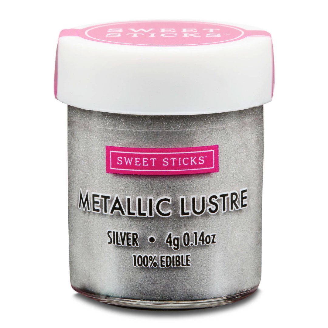Edible Metallic Lustre Dust SILVER