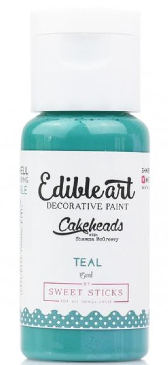 Edible Art Decorative Paint TEAL 15ml