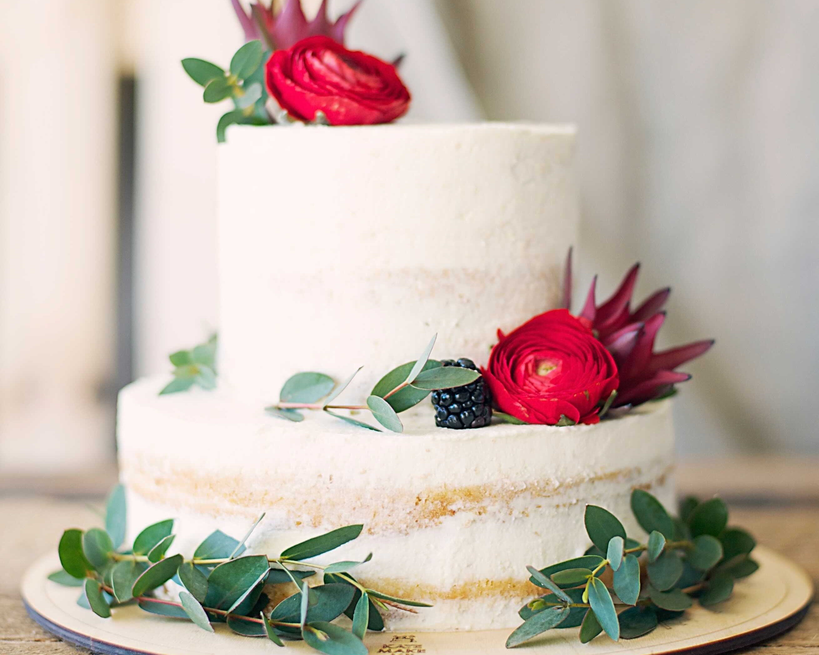 cake with frosting on it