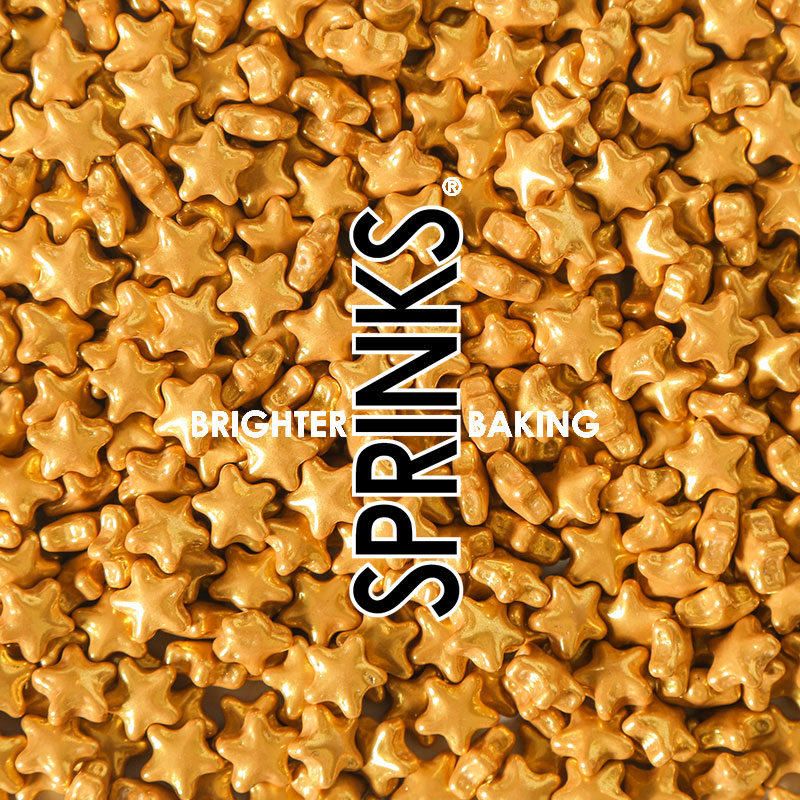 Gold Stars Sprinkles 70g