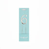 Number 6 SILVER Metal Cake Topper