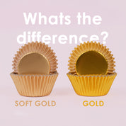 Baking Cups Medium Soft Gold