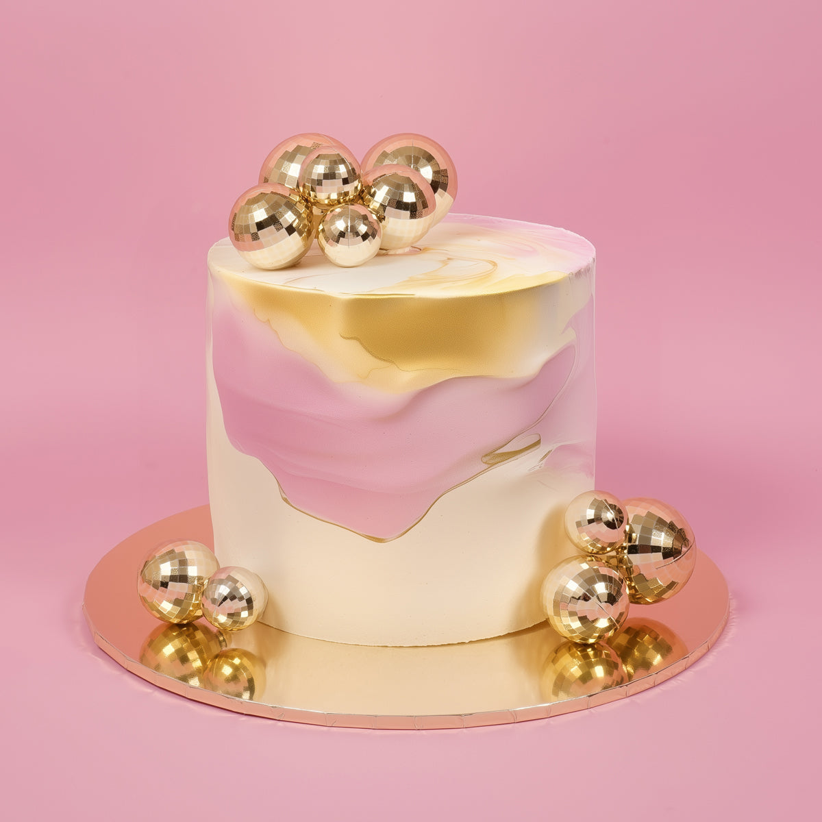 Disco Balls Gold 12pce