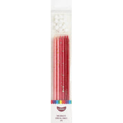 Pink Charlotte Splatter Super Tall Candles 12pk