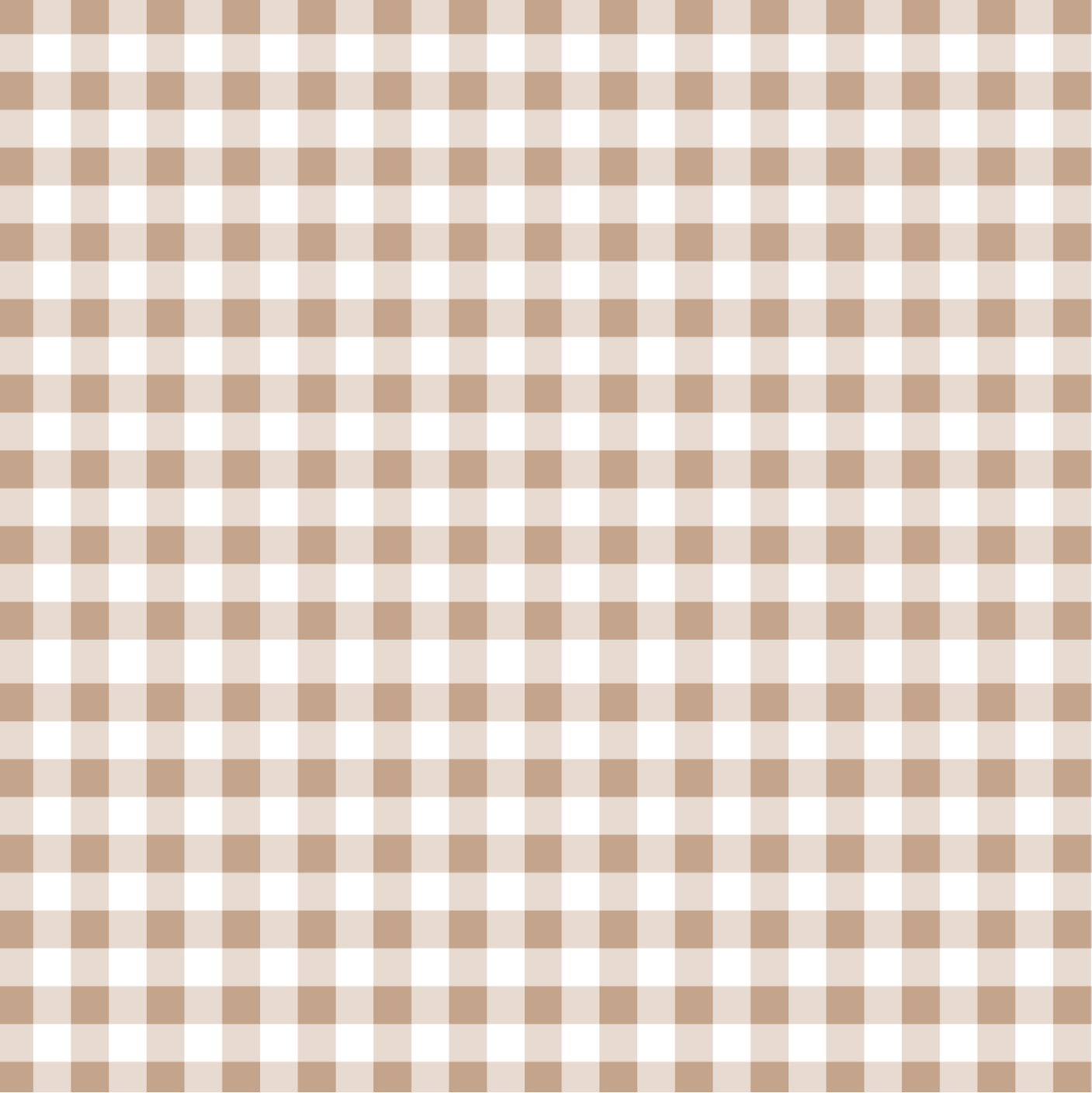 Brown Gingham Edible Image Template