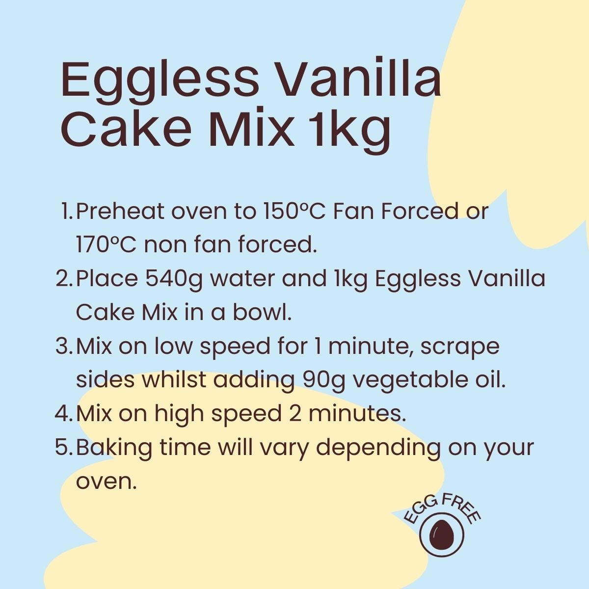 Eggless Vanilla Cake Mix 1kg
