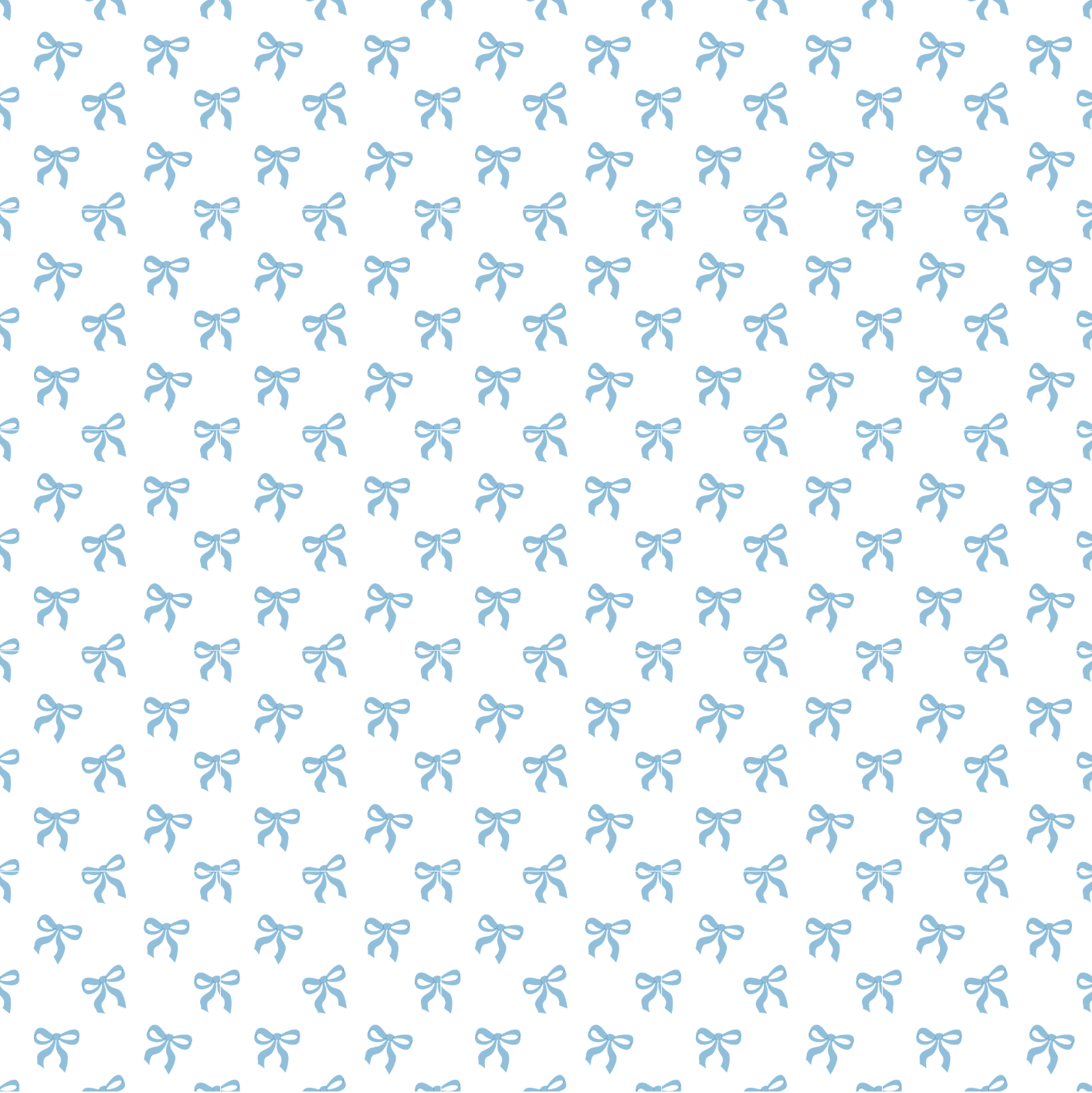 Blue Bows Edible Image Template