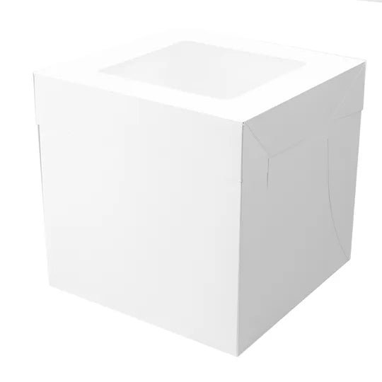White Window Cake Box 8inch x 12inch Tall