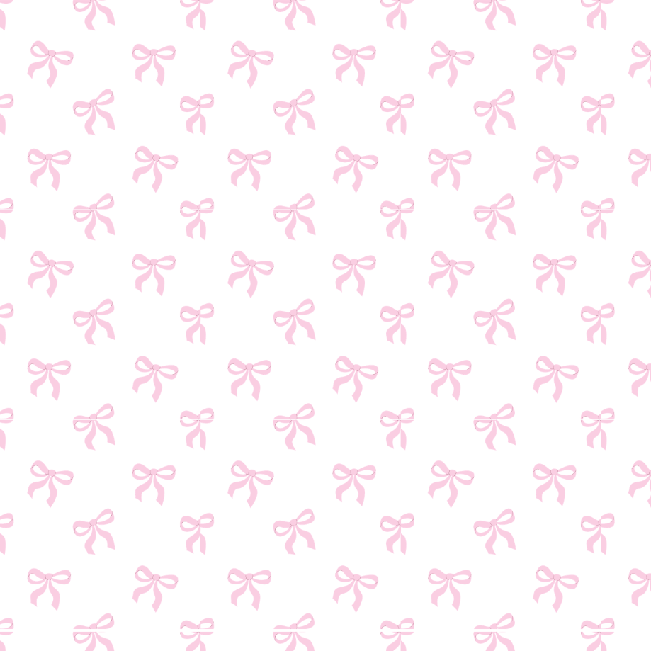 Pink Bows Edible Image Template