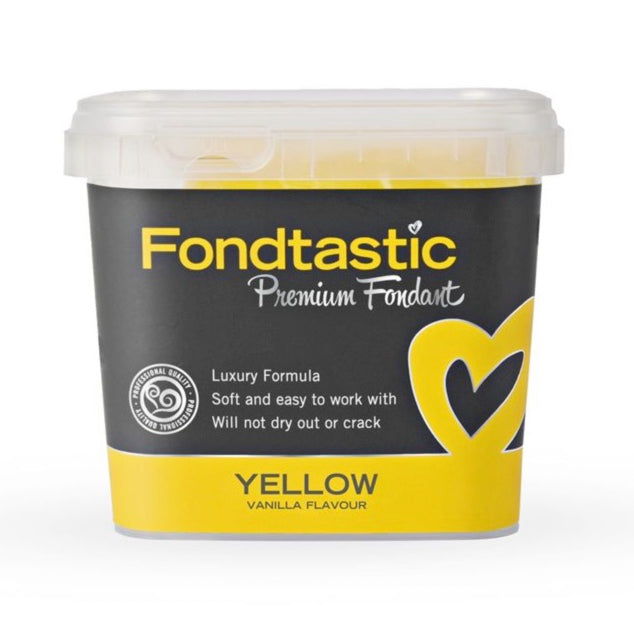 Fondtastic Yellow 1kg Premium Fondant