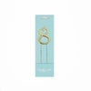 Number 8 GOLD Metal Cake Topper
