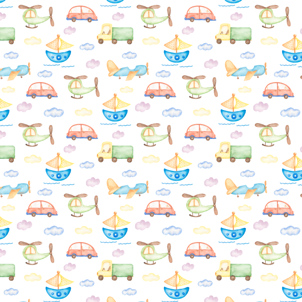 Vechicle Pattern Edible Image Template