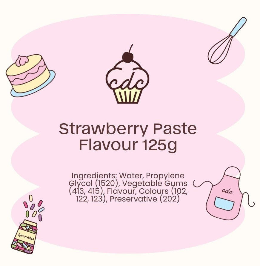 Bakels Flavour paste Strawberry 125g