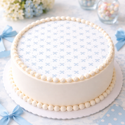 Blue Bows Edible Image Template