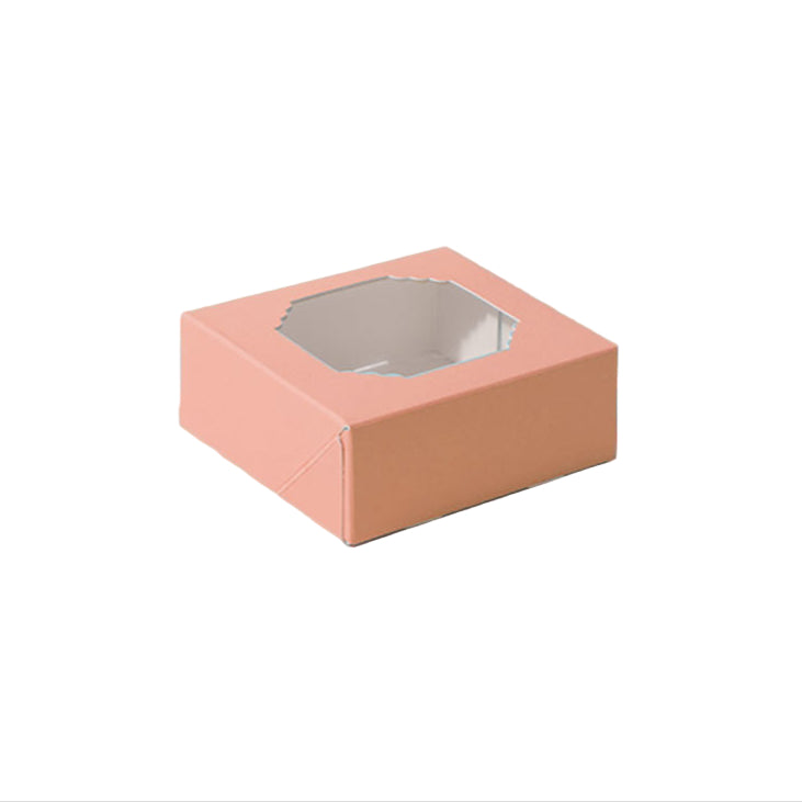 Scalloped Pastel Pink Small Treat Box 5pk