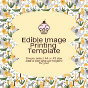Safari Animals Edible Image Template