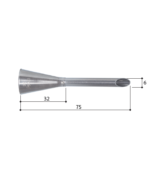 Piping Tip 230 Bismark Standard S/S