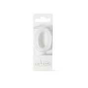 No 0 Mini Glitter White Candle
