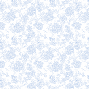 Blue Floral Edible Image Template