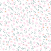 Pink Floral Edible Image Template