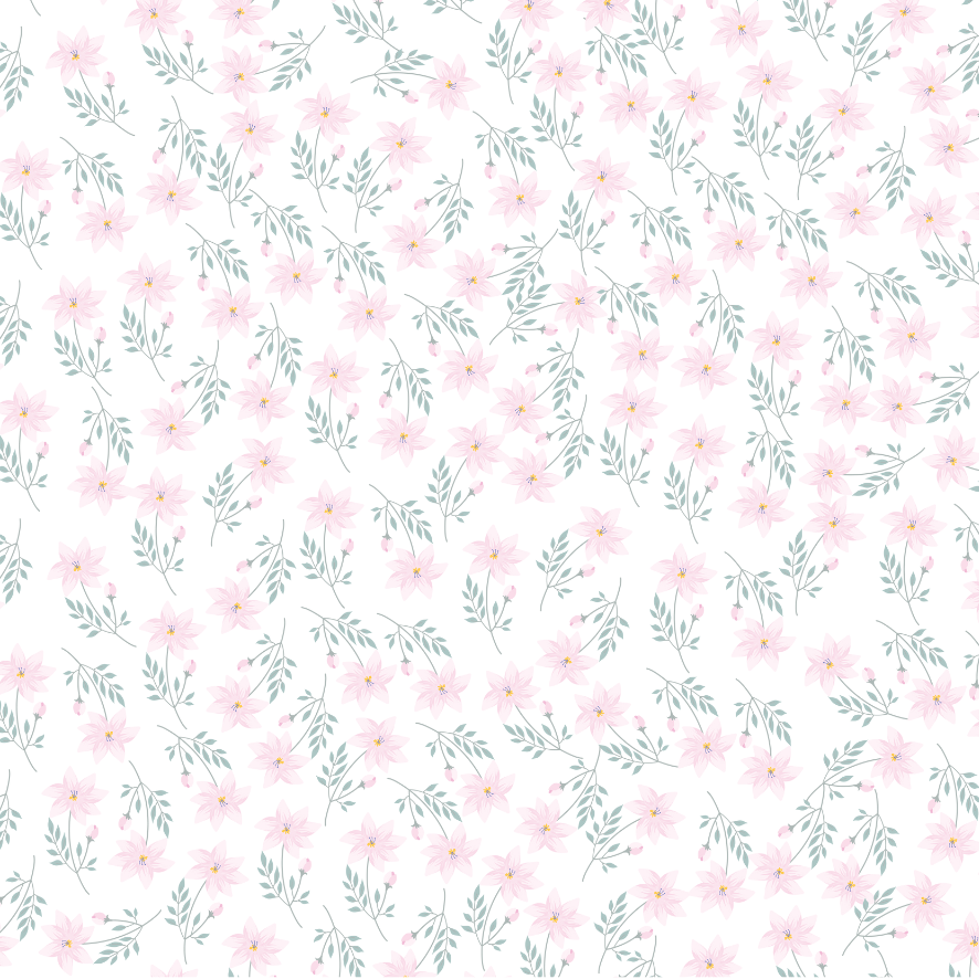 Pink Floral Edible Image Template