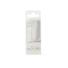 Candle Mini Glitter White No 1