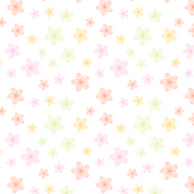 Tropical Flowers Pattern Edible Image Template